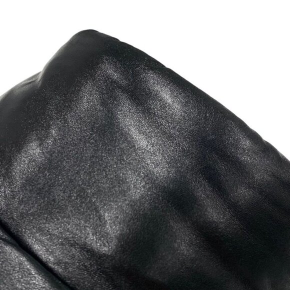Prada Hat Soft Padded Nappa Leather Triangle Bucket Hat Black